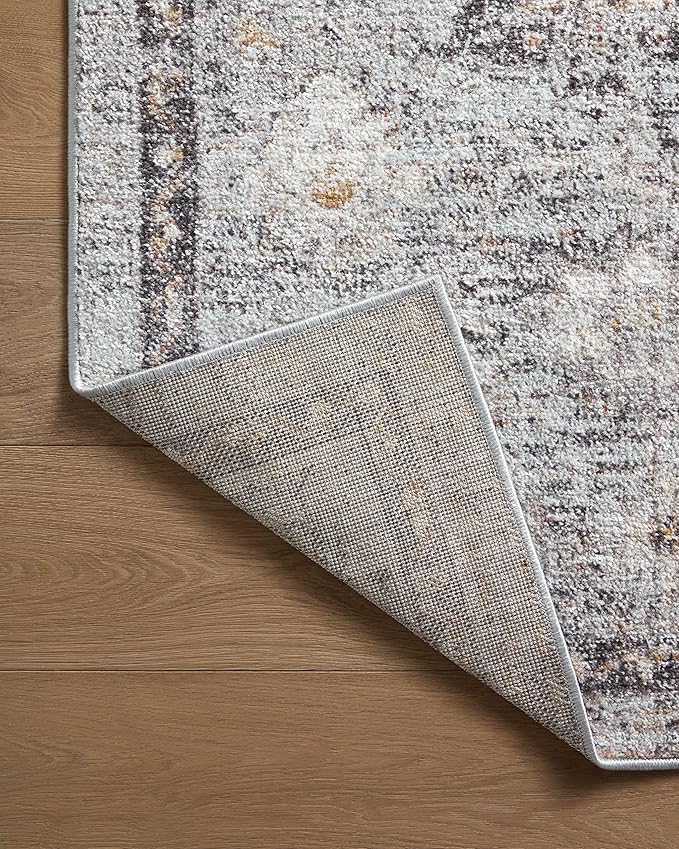 Loloi Monroe Collection MON-04 Sky/Gold 2'-6" x 4'-0" Accent Rug