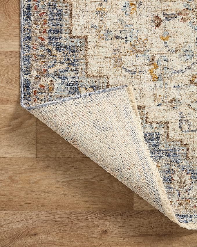 Loloi Sorrento Collection SOR-05 Ivory/Fiesta 2'-7" x 10'-0" Runner Rug
