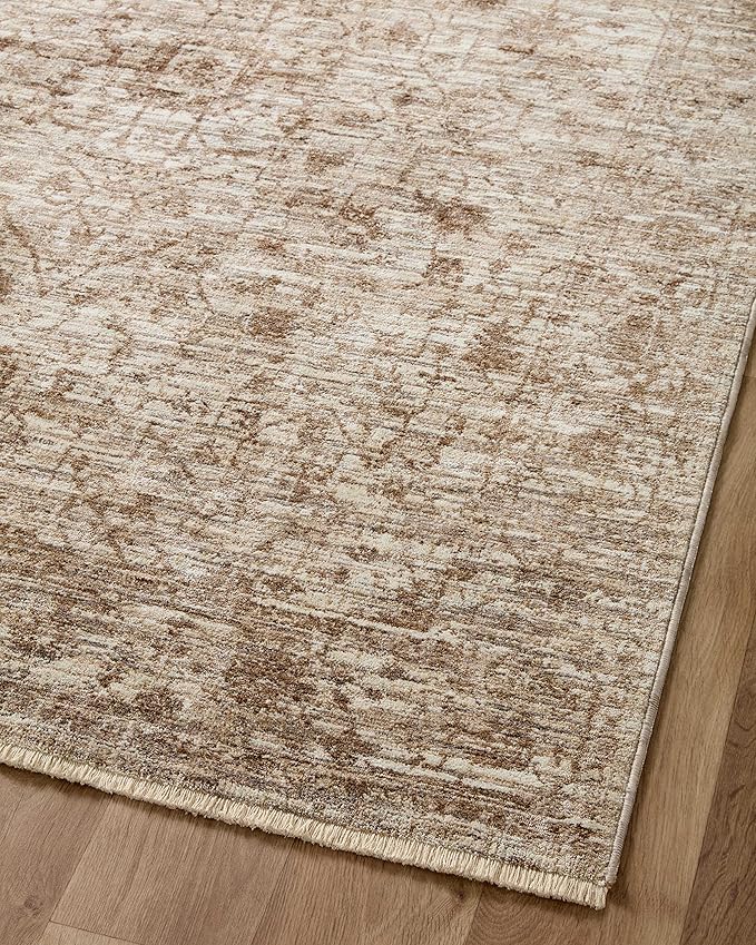 Loloi Sorrento Collection SOR-01 Bark/Natural 2'-7" x 8'-0" Runner Rug