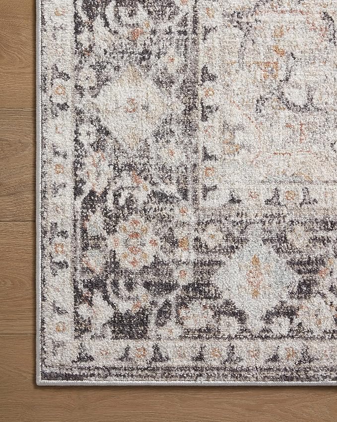 Loloi Monroe Collection MON-01 Charcoal/Multi 2'-6" x 5'-9" Accent Rug