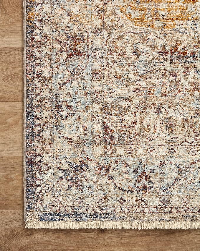 Loloi Sorrento Collection SOR-04 Natural/Multi 3'-11" x 5'-7" Accent Rug