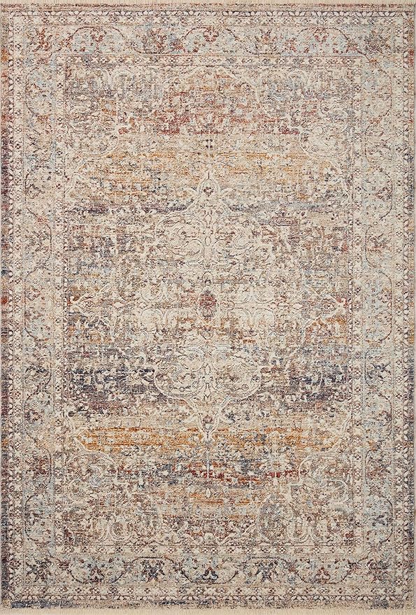 Loloi Sorrento Collection SOR-04 Natural/Multi 2'-7" x 10'-0" Runner Rug