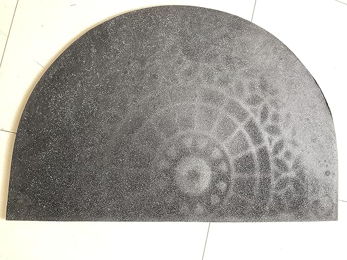ATOLY Entrance Floor Mat Semicircle Door Mat,Heavy Duty Large Outdoor Mat, Interesting Welcome Mat, Front Entrance, Courtyard Door, Garage Entrance,24" X 36"(Half Circle)