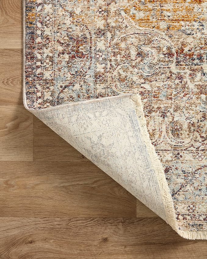 Loloi Sorrento Collection SOR-04 Natural/Multi 3'-11" x 5'-7" Accent Rug