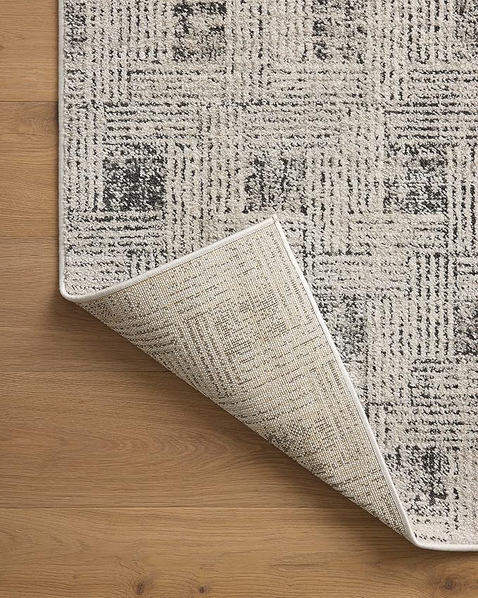 Loloi Kamala Collection KAM-01 Grey/Graphite 2'-7" x 10'-0" Runner Rug