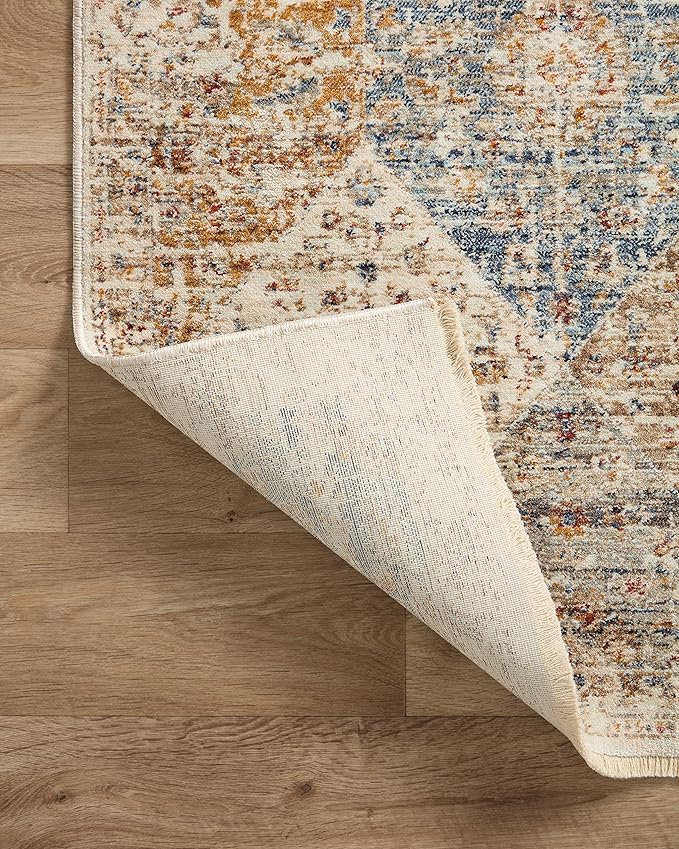 Loloi Sorrento Collection SOR-02 Ivory/Multi 3'-11" x 5'-7" Accent Rug