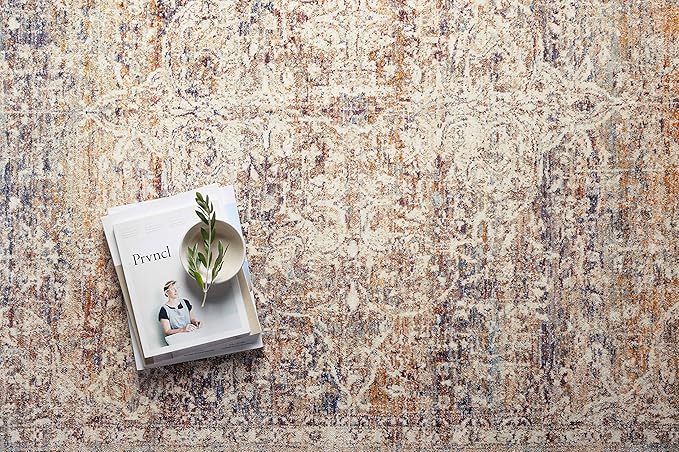 Loloi Sorrento Collection SOR-04 Natural/Multi 3'-11" x 5'-7" Accent Rug