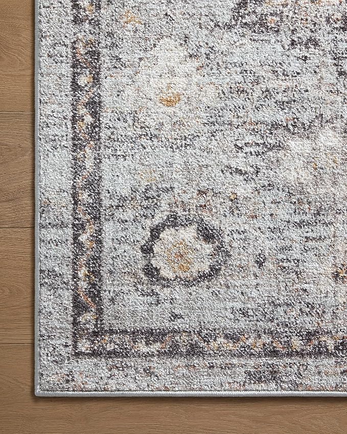 Loloi Monroe Collection MON-04 Sky/Gold 2'-6" x 4'-0" Accent Rug