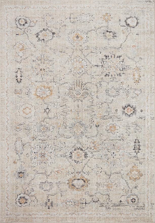 Loloi Monroe Collection MON-04 Natural/Multi 2'-6" x 10'-0" Runner Rug