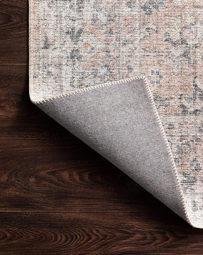 Loloi Skye Collection SKY-01 Blush/Grey 2'-6" x 10'-0" Runner Rug