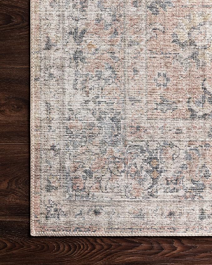 Loloi Skye Collection SKY-01 Blush/Grey 2'-6" x 10'-0" Runner Rug