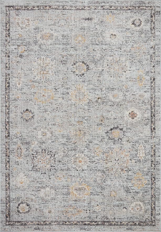 Loloi Monroe Collection MON-04 Sky/Gold 2'-6" x 4'-0" Accent Rug