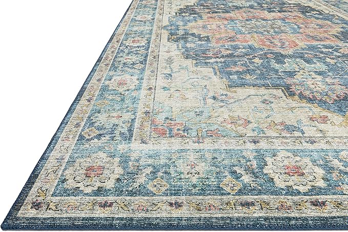 Loloi II Skye Collection SKY-12 Ocean/Multi 2'-3" x 3'-9" Accent Rug