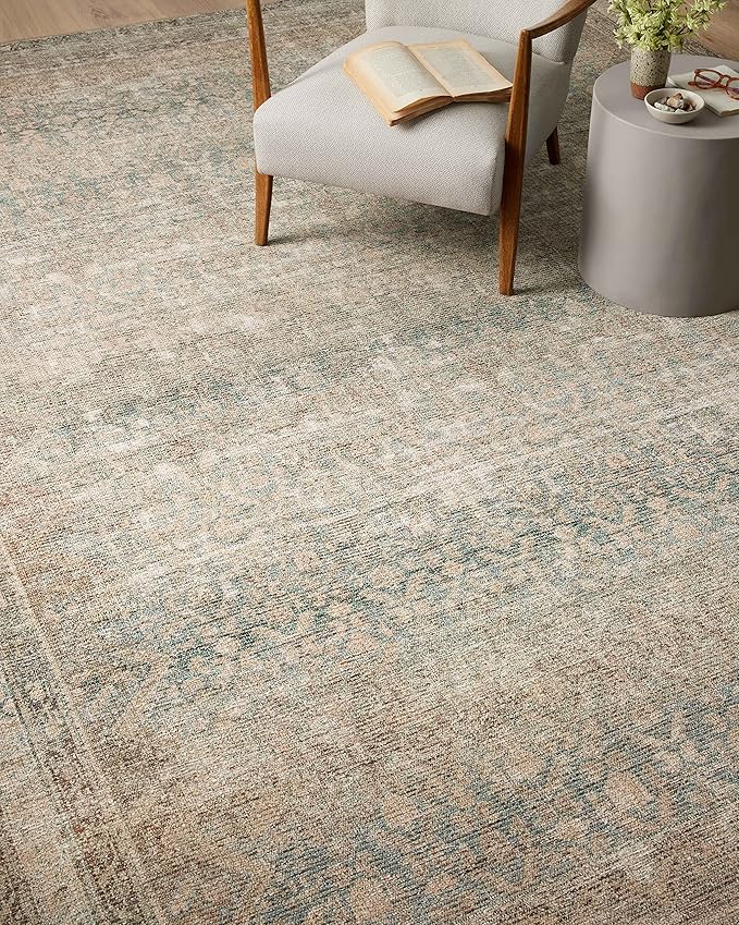 Loloi Angela Rose Aubrey Collection AUB-03 Jade/Natural 2'-0" x 5'-0", .19" Pile Height, Accent Rug
